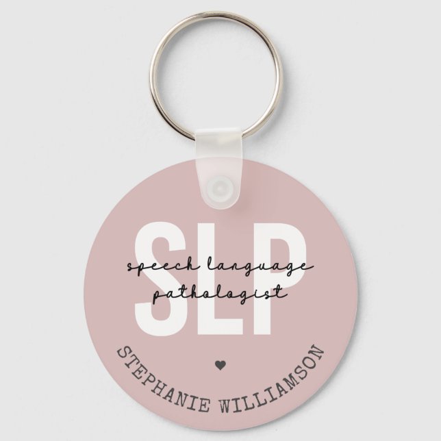 Porte-clés Pathologiste orthophoniste SLP (Recto)
