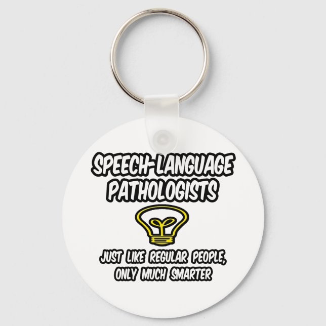 Porte-clés Pathologistes de la langue de la parole...Blague i (Recto)
