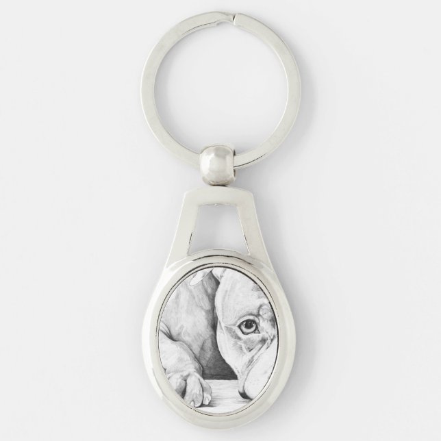 Porte-clés Patiemment en attente (Devant)