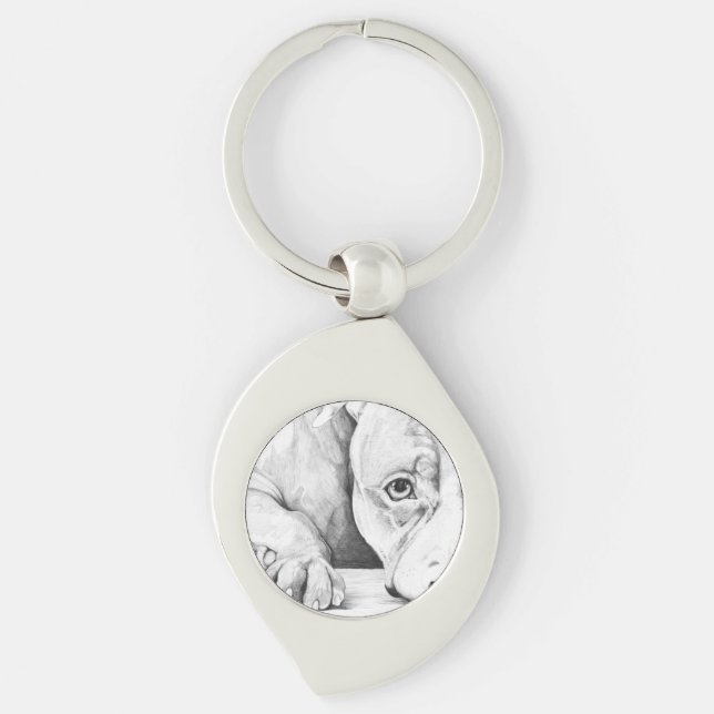 Porte-clés Patiemment en attente (Devant)