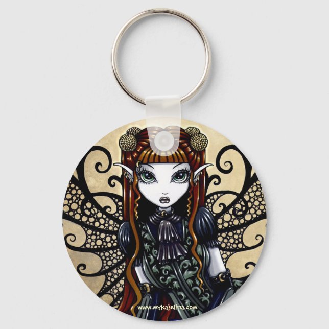Porte-clés "Patience" Auburn Haired Goth Faery (Recto)