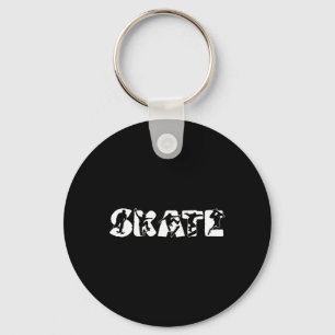 Porte-clés Patin silhouette Patinage Skateboard Planche à rou