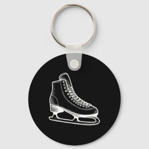 Porte-clés Patinage sur glace - Ligne de sports d'hiver Plan
