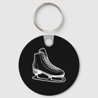 Porte-clés Patinage sur glace - Ligne de sports d'hiver Plan 