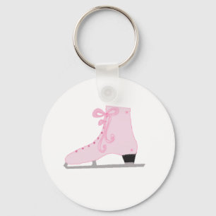 Porte-clés Patinage sur glace rose