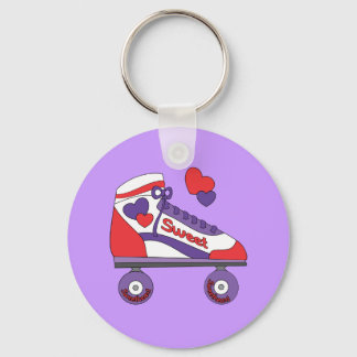 Porte-clés Patinage sur le coeur