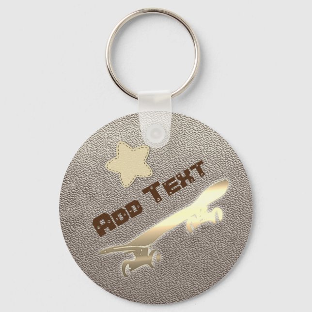 Porte-clés Patinage sur mesure cool (Recto)