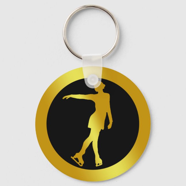 PORTE-CLÉS PATINATAIRE À FIGURE D'OR (Recto)