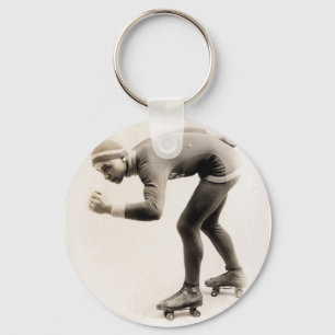 Porte-clés Patineur de vitesse n° 2 des années 1920