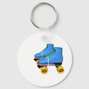 Porte-clés Patins à rouleaux bleus