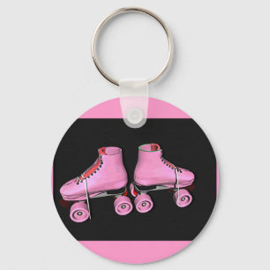 Porte-clés Patins à rouleaux rose