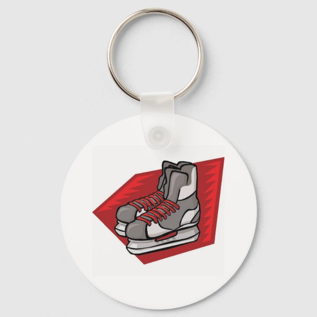 Porte-clés Patins de hockey sur glace (Recto)