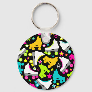 Porte-clés Patins rétro (Noir)