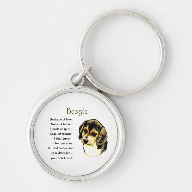 Porte-clés Patrimoine beagle de l'Amour (Devant)