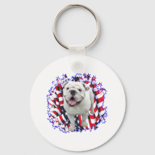 Porte-clés Patriote Bulldog