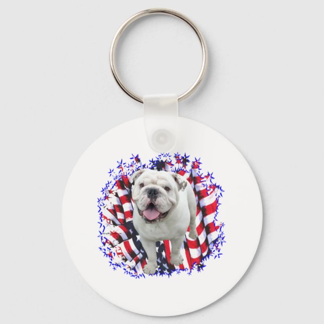 Porte-clés Patriote Bulldog (Recto)