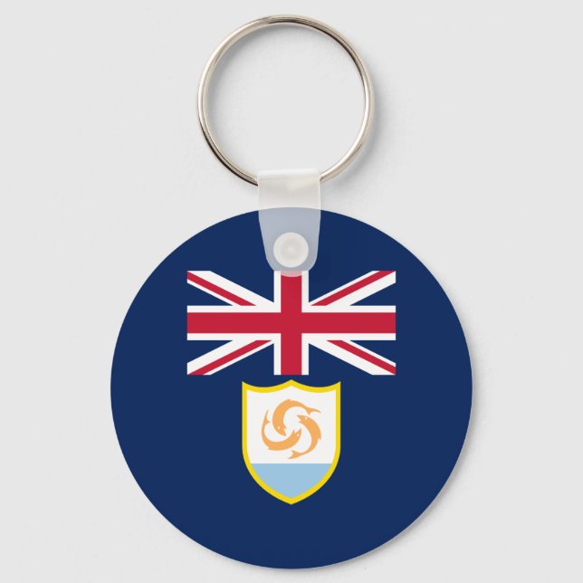 Porte-clés Patriotic Anguilla Flag Keychain (Recto)