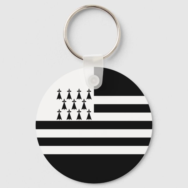 Porte-clés Patriotic Brittany Flag Keychain (Recto)