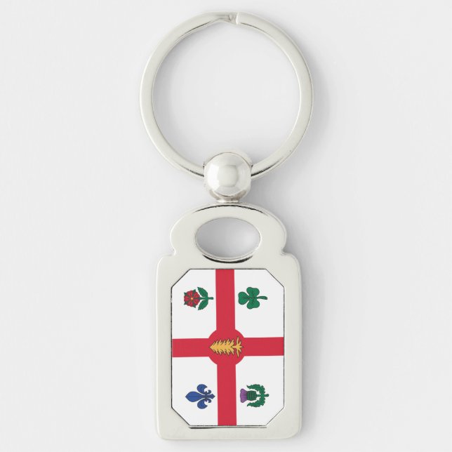 Porte-clés Patriotic keychain with Flag of Montreal, Canada (Devant)