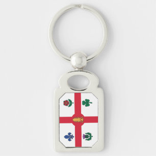 Porte-clés patriotique avec drapeau de Montréal, C