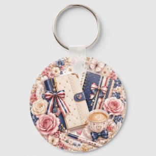 Porte-clés patriotique du 4 juillet Soft Luxury