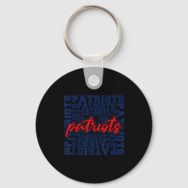 Porte-clés Patriots American Blue And Red Patriot Saying  (Recto)