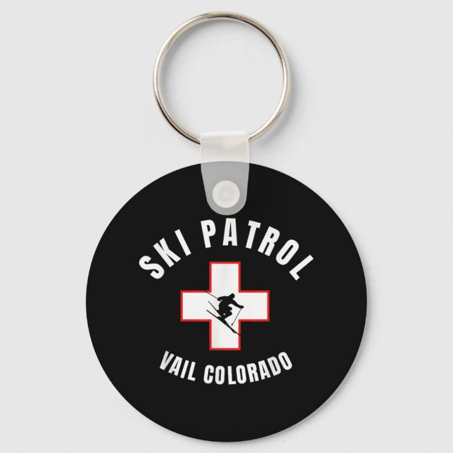 Porte-clés Patrouille de ski Vail Colorado (Recto)