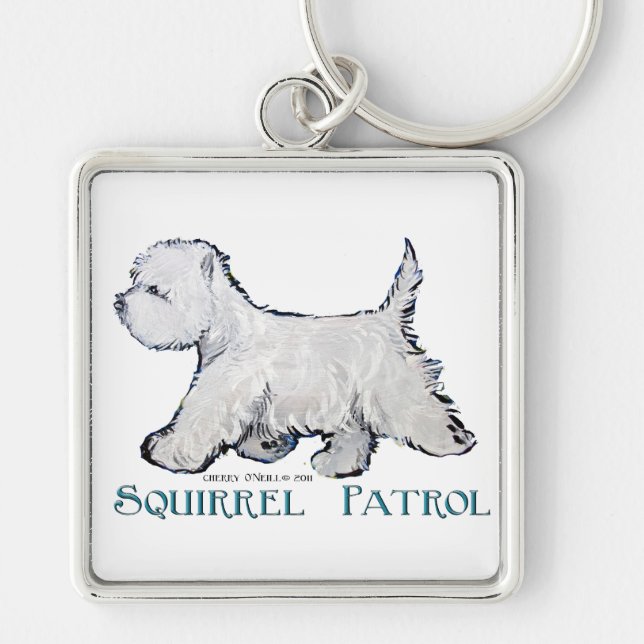 Porte-clés Patrouille d'écureuil de Westie (Devant)