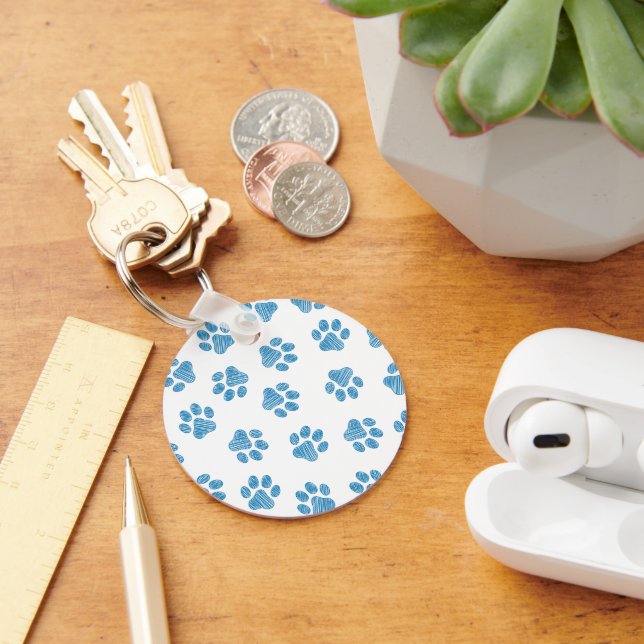 Porte-clés Patrouilles de Doodle, Paws de Chien, Paws Bleus (Bureau)