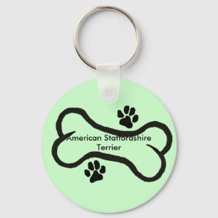 Porte-clés Pattes de l'os N du Staffordshire Terrier