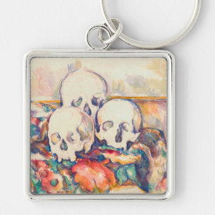 Porte-clés Paul Cezanne - Les Trois Crânes Aquarelle