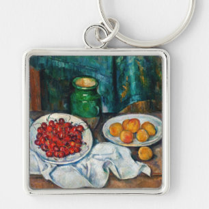 Porte-clés Paul Cezanne - Nature morte aux cerises et aux pêc
