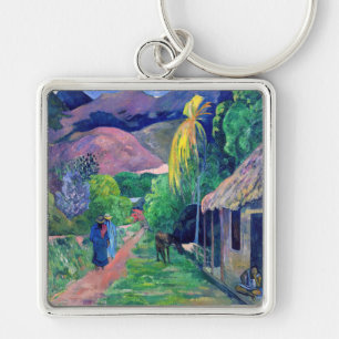 Porte-clés Paul Gauguin - Rue à Tahiti