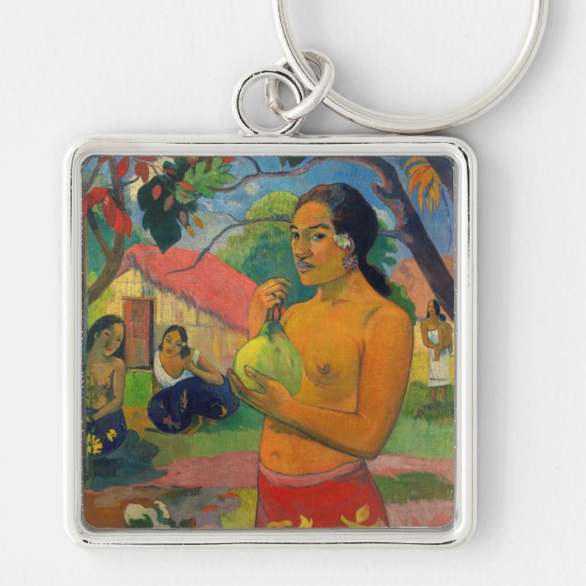 Porte-clés Paul Gauguin - Une femme tenant un fruit (Devant)