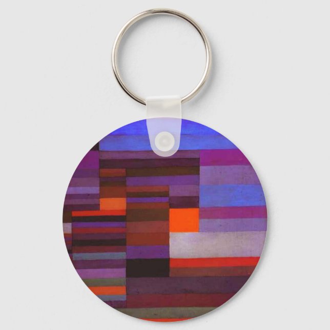 Porte-clés Paul Klee Fire dans le Porte - clé du soir (Recto)