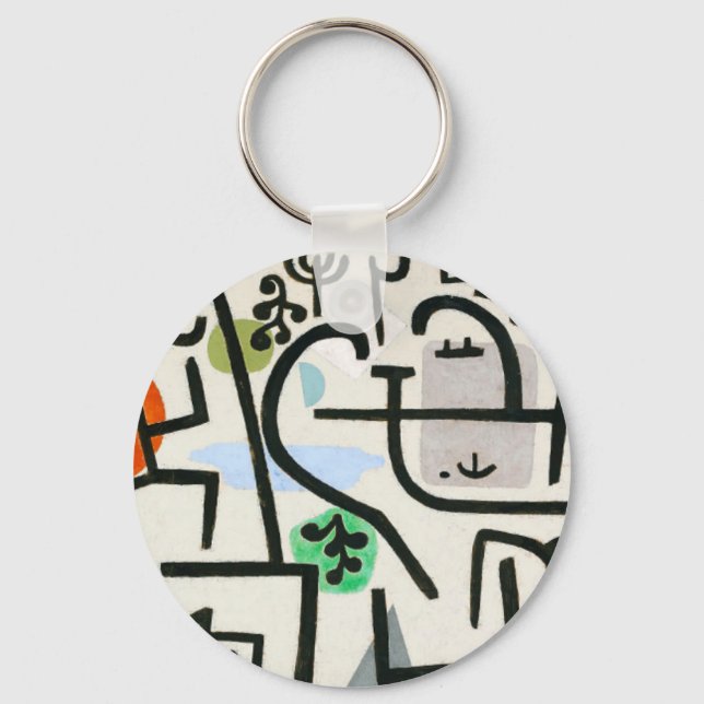Porte-clés Paul Klee Rich Harbour Expressionnisme Abstrait (Recto)