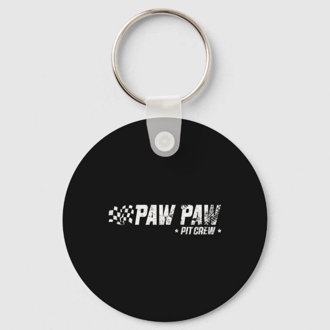 Porte-clés Paw Paw T Crew Race Car Birthday Family Racing  (Recto)