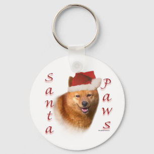 Porte-clés Paws de Père Noël Spitz finlandais