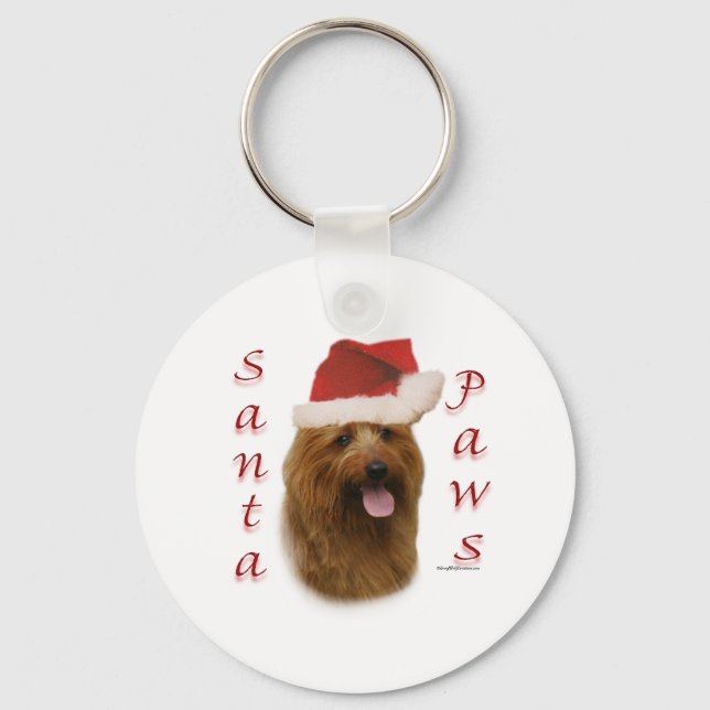 Porte-clés Paws de Terrier Père Noël (Recto)