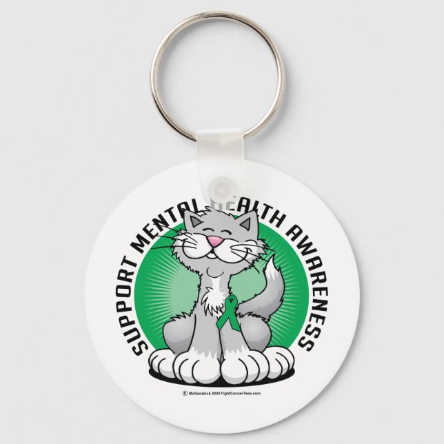 Porte-clés Paws for Mental Health Chat (Recto)