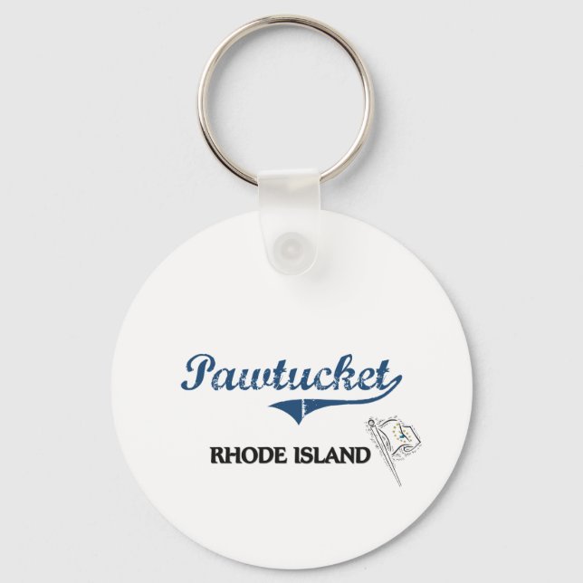 Porte-clés Pawtucket Rhode Island City Classic (Recto)