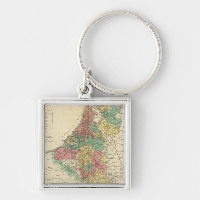 Porte-clés Pays-Bas, carte de l'Atlas bélial (Devant)