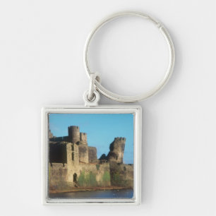 Porte-clés Pays de Galles - Château de Caerphilly, avec vue s