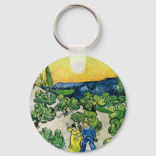 Porte-clés Paysage avec couple Marche par Vincent van Gogh