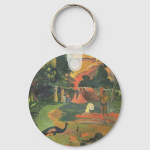 Porte-clés Paysage avec des paons par Paul Gauguin