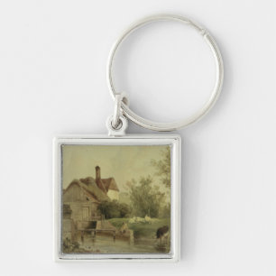 Porte-clés Paysage avec un cottage