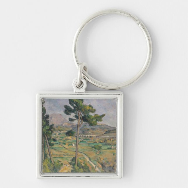 Porte-clés Paysage de Paul Cezanne | avec le viaduc (Devant)