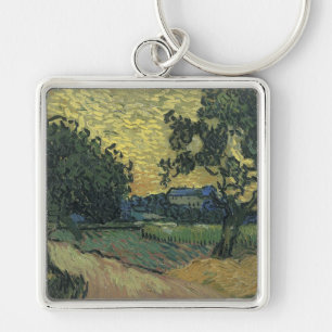 Porte-clés Paysage de Van Gogh au crépuscule