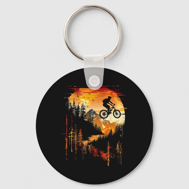 Porte-clés Paysage de VTT _1  (Recto)