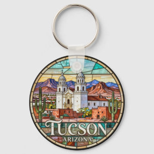 Porte-clés Paysage désertique moderne de Tucson 🌵